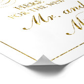 Karten, Geschenke und Wünsche Hochzeitszeichen für Poster (Ecke)