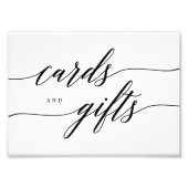 Karten Geschenke unterzeichnen EDITABLE FARBE AND  Fotodruck (Vorne)