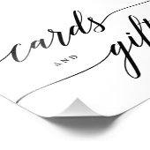 Karten Geschenke unterzeichnen EDITABLE FARBE AND  Fotodruck (Ecke)