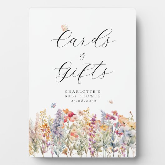 Karten & Geschenke! Wildblume Fotoplatte (Vorderseite)