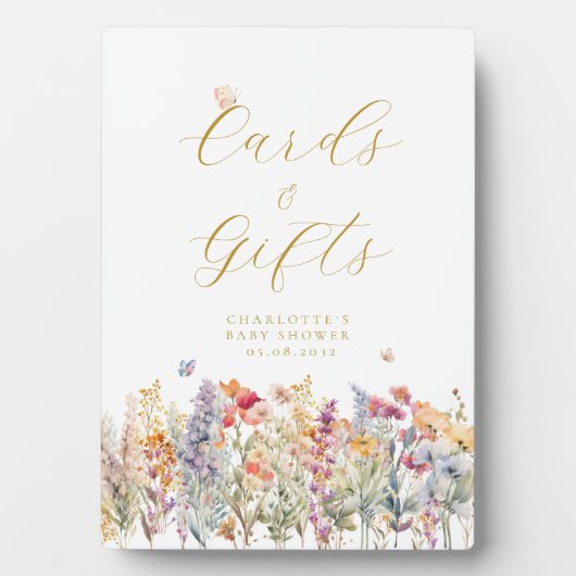 Karten & Geschenke! Wildblume Fotoplatte (Vorderseite)