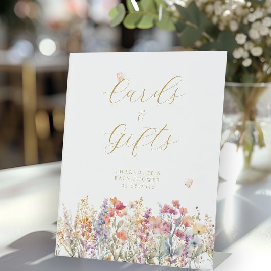 Karten & Geschenke! Wildblume Sockelschild