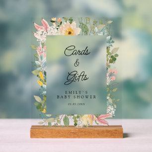 Karten & Geschenke! Wildblumengarten Charme Acrylschild