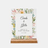 Karten & Geschenke! Wildblumengarten Charme Acrylschild (Vorderseite)
