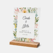 Karten & Geschenke! Wildblumengarten Charme Acrylschild (Winkel)