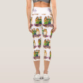 Karten-Gesichter Capri Leggings (Rückseite)