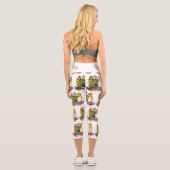Karten-Gesichter Capri Leggings (Rückseite)