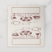 Karten Hochzeitstisch Vintag (Außenseite Aufgefaltet)