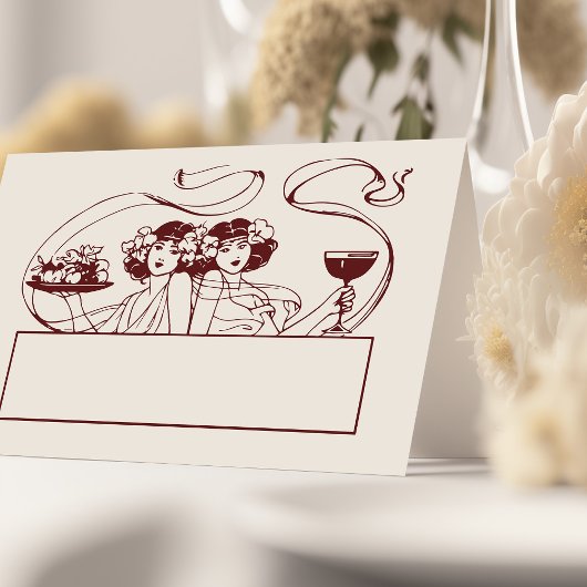 Karten Hochzeitstisch Vintag