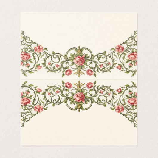 Karten Hochzeitstisch Vintag (Innenseite Aufgefaltet)