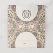 Karten Hochzeitstisch Vintag (Außenseite Aufgefaltet)