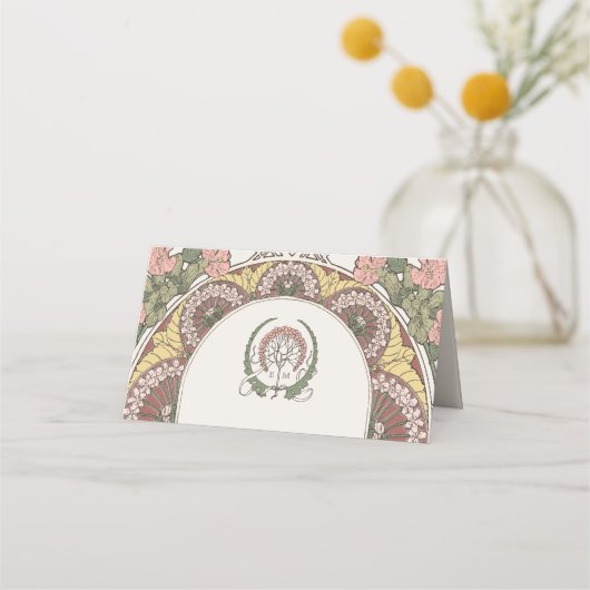 Karten Hochzeitstisch Vintag (Rückseite)