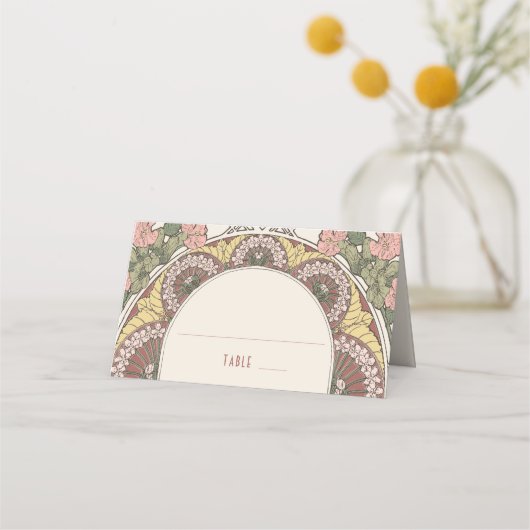 Karten Hochzeitstisch Vintag (Vorderseite)