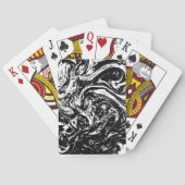 Karten im Schwarz-Weiß-Marmor-Stil Spielkarten (Rückseite)