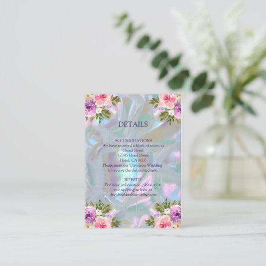 Karten Imitate Mutter der Perle (Stehend Vorderseite)