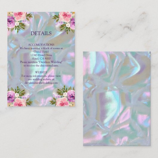 Karten Imitate Mutter der Perle (Vorne/Hinten)