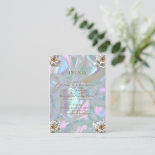 Karten Imitate Mutter der Perle (Stehend Vorderseite)