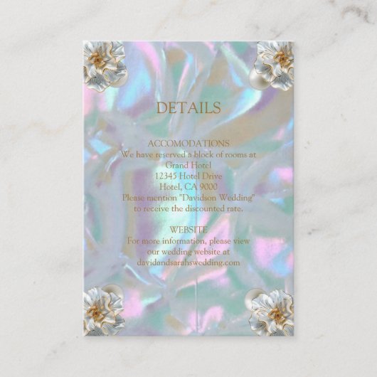 Karten Imitate Mutter der Perle (Vorderseite)