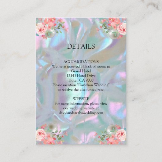 Karten Imitate Mutter der Perle (Vorderseite)