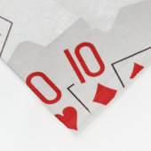 Karten in einem ebenen Muster spielen, Fleecedecke (Ecke)