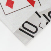 Karten in einem ebenen Muster spielen, Fleecedecke (Ecke)