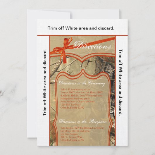 Karten-Jäger Camofloug der Richtungs-3.5x6 Einladung (Vorderseite)