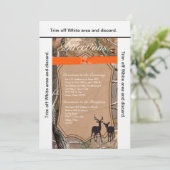 Karten-Jäger-Camouflage Camoflauge Rotwild der Einladung (Stehend Vorderseite)