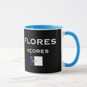 Karten-Kaffee-Tasse Flores Azoren Tasse
