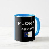 Karten-Kaffee-Tasse Flores Azoren Tasse (VorderseiteRechts)