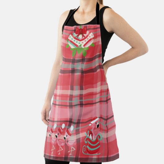 KARTEN KARIERT & FLAMINGOS AUF SCHLACHEN & BALLEN SCHÜRZE (InSitu)