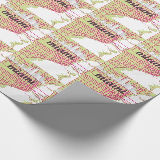 Karten Miami Geschenkpapier (Ecke)