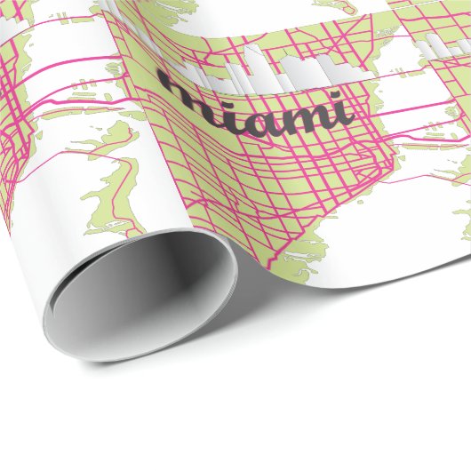 Karten Miami Geschenkpapier (Rolleneckpunkt)