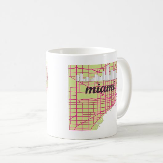 Karten Miami Kaffeetasse (VorderseiteRechts)