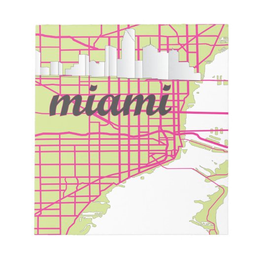 Karten Miami Notizblock (Vorderseite)