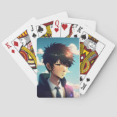 Karten mit coolem Anime-Design Spielkarten (Rückseite)
