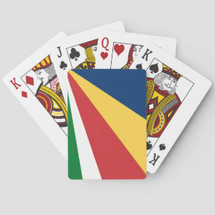 Karten mit den Farben der Seychellen spielen Spielkarten