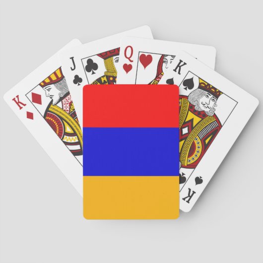 Karten mit der Flagge Armeniens Spielkarten (Rückseite)