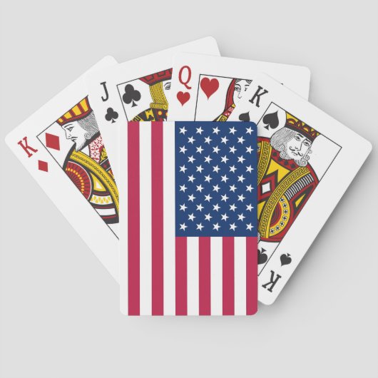 Karten mit der Flagge der USA spielen Spielkarten (Rückseite)