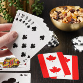 Karten mit der Flagge Kanadas spielen Spielkarten (In Situ)