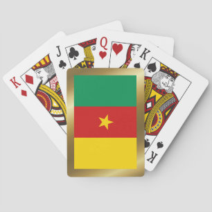 Karten mit der Flagge von Kamerun Spielkarten