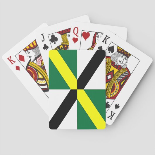 Karten mit der Flagge von Monterey, USA Spielkarten (Rückseite)