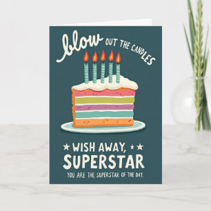 Karten mit fantastischen Kuchenschichten