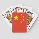 Karten mit Flaggen der China Spielkarten (Rückseite)