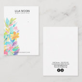 Karten mit floralen Themen (Vorne/Hinten)