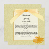 Karten mit gelber Blume (Vorne/Hinten)