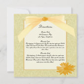 Karten mit gelber Blume (Vorderseite)