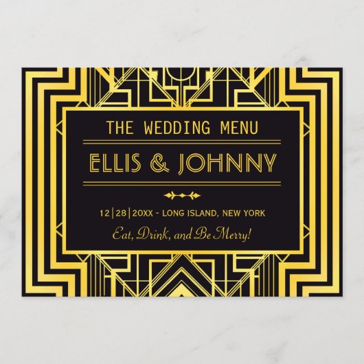 Karten mit geometrischer Schwarz-Gold-Geometrie (Vorderseite)