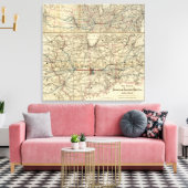 Karten mit Indiana Leinwanddruck (Insitu (Wohnzimmer))