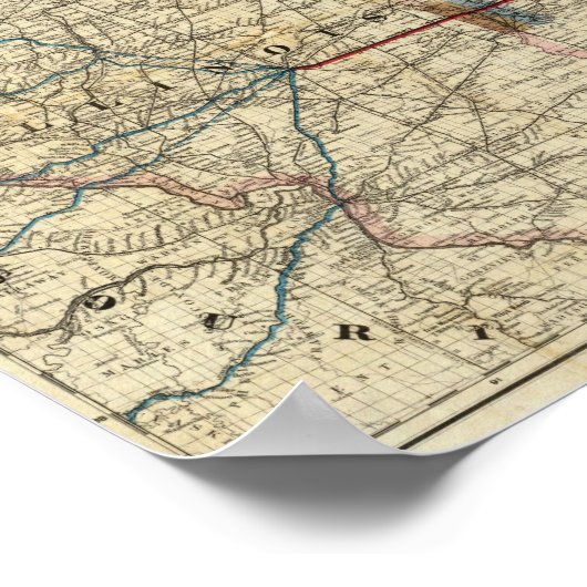 Karten mit Indiana Poster (Ecke)