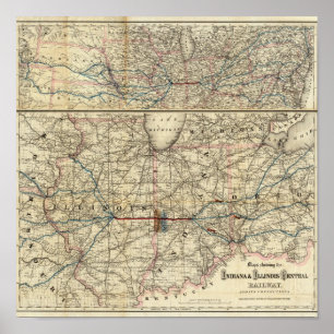 Karten mit Indiana Poster